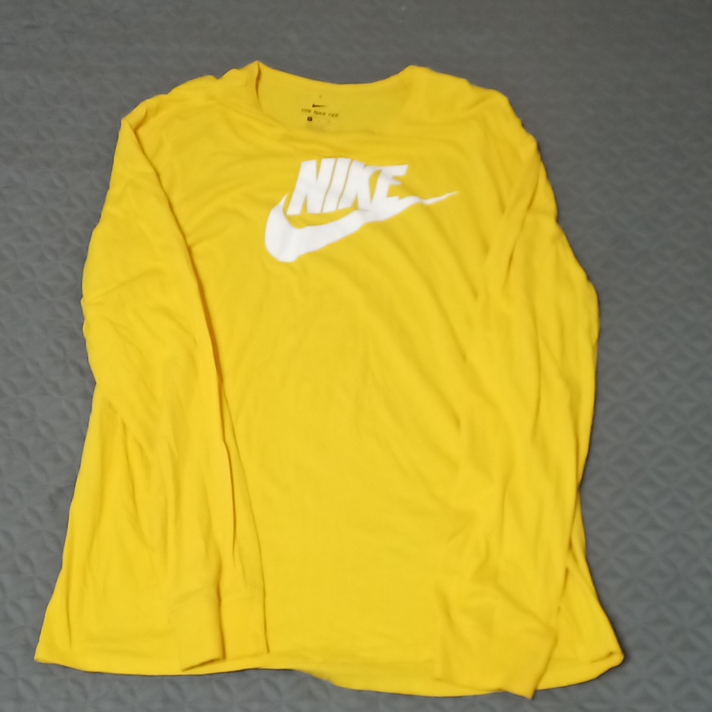 Nike Yellow Long Sleeve Shirt XL